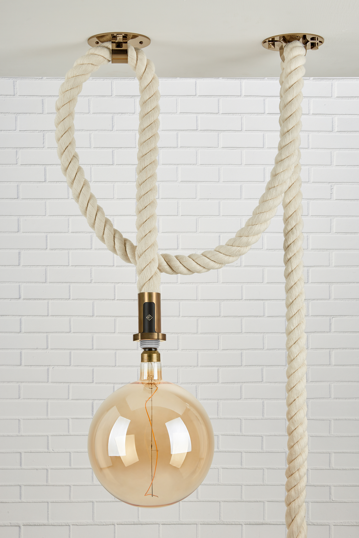 Dume Rope Pendant Mavisten Brass