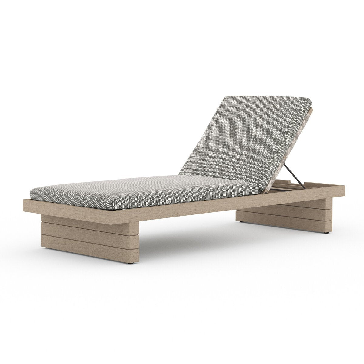 Leroy Outdoor Chaise - Washed Brown