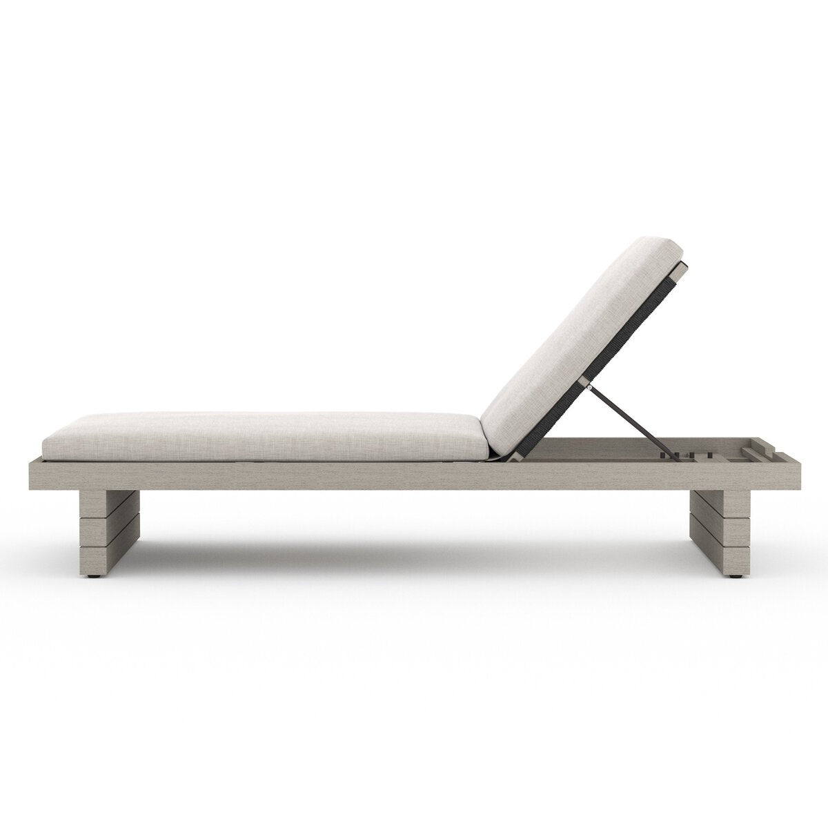 Leroy Outdoor Chaise - Weathered Grey