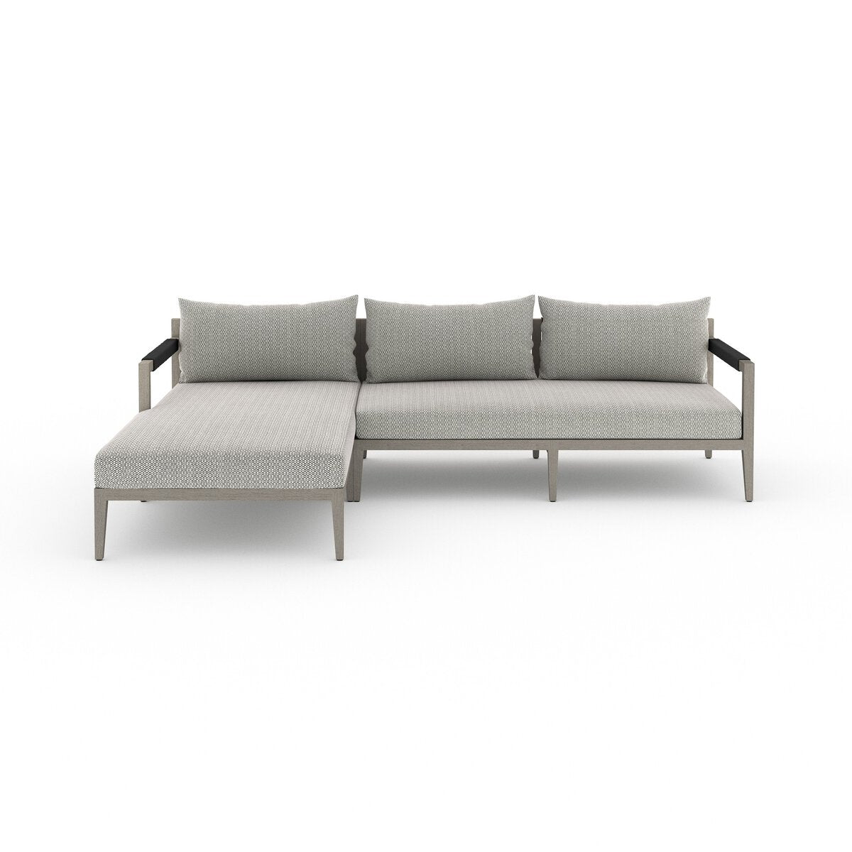 Sherwood Outdoor 2-Piece Sectional, Weathered Grey