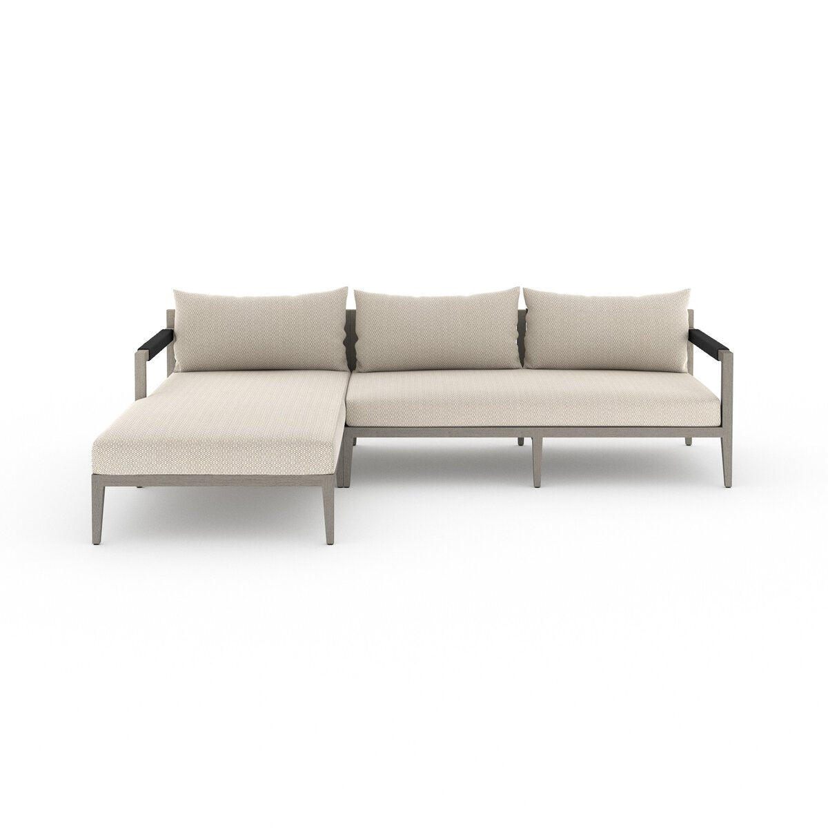 Sherwood Outdoor 2-Piece Sectional, Weathered Grey