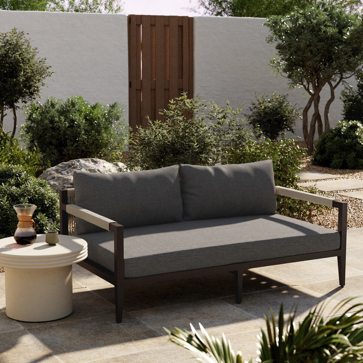 Sherwood Outdoor Sofa, Bronze