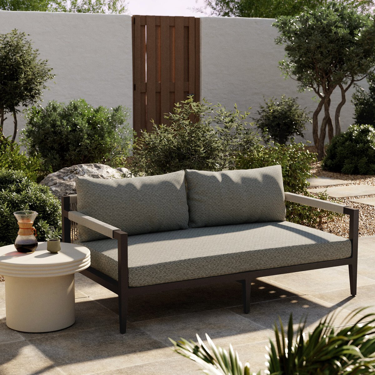 Sherwood Outdoor Sofa, Bronze