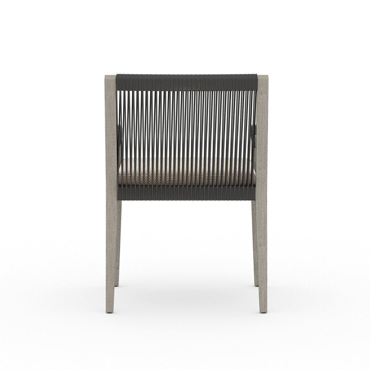 Sherwood Outdoor Dining Armchair, Weathered Grey