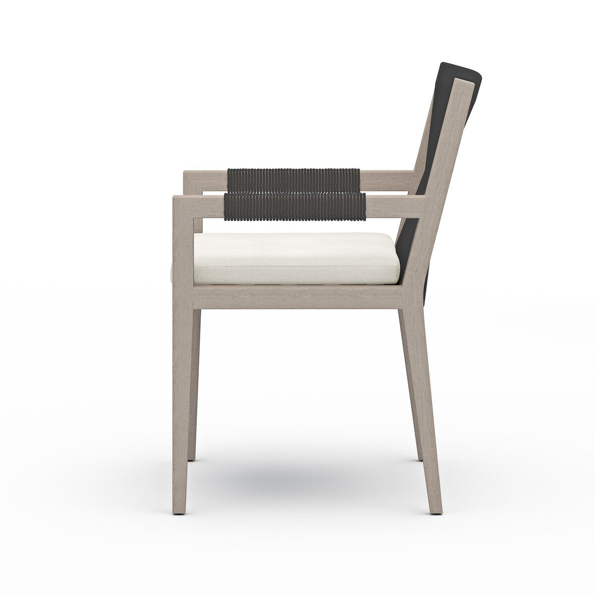 Sherwood Outdoor Dining Armchair, Weathered Grey