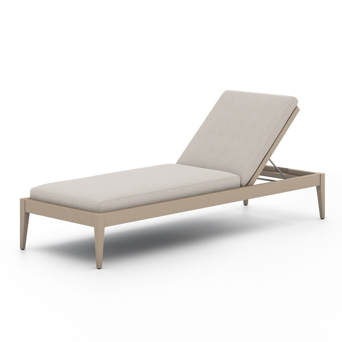 Sherwood Outdoor Chaise, Washed Brown