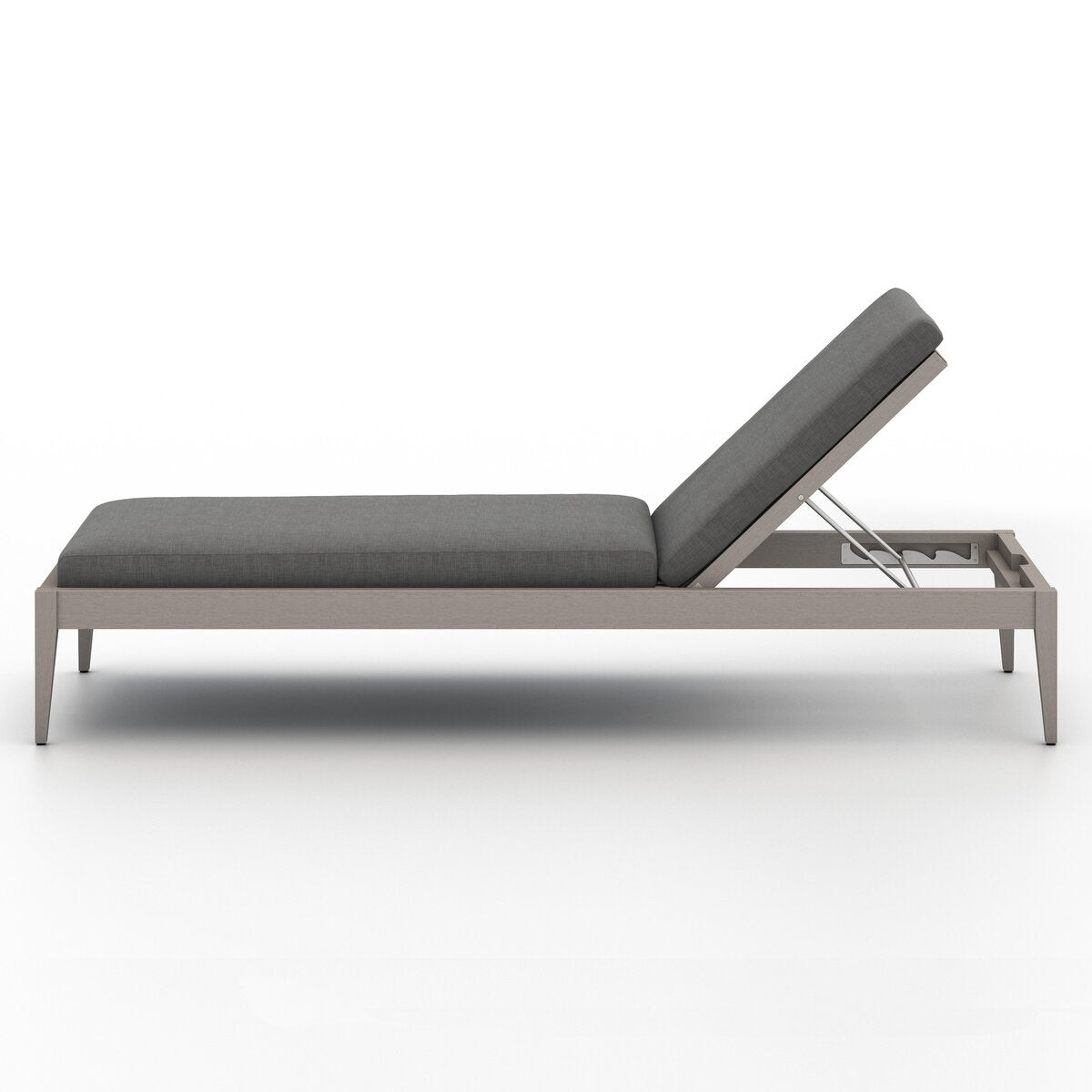 Sherwood Outdoor Chaise, Weathered Grey