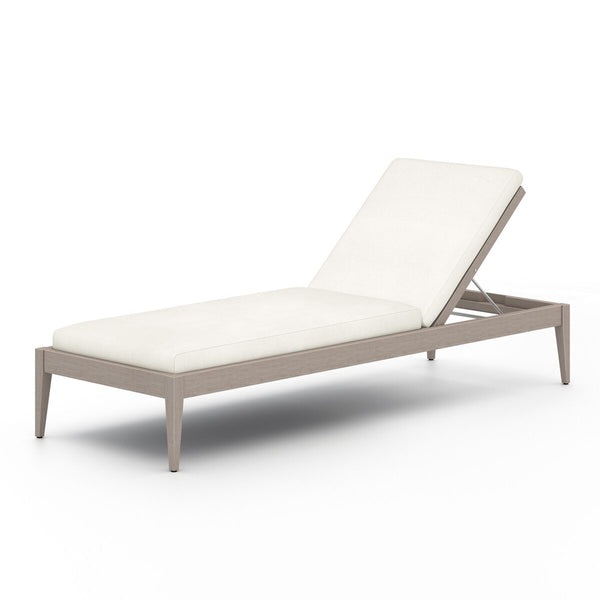 Sherwood Outdoor Chaise, Weathered Grey