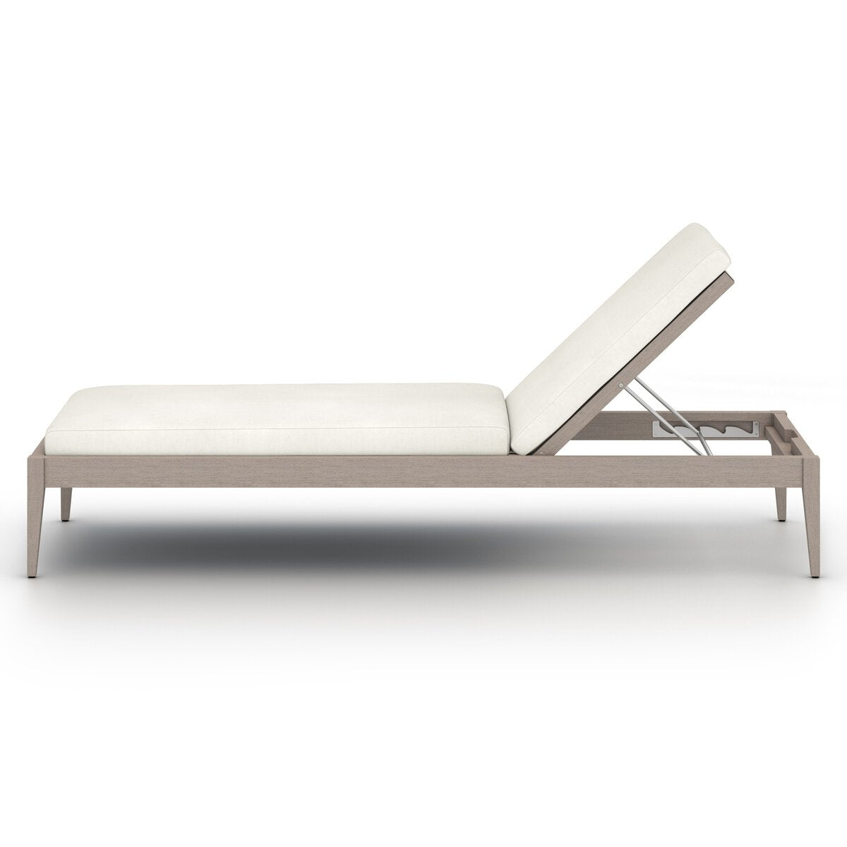 Sherwood Outdoor Chaise, Weathered Grey