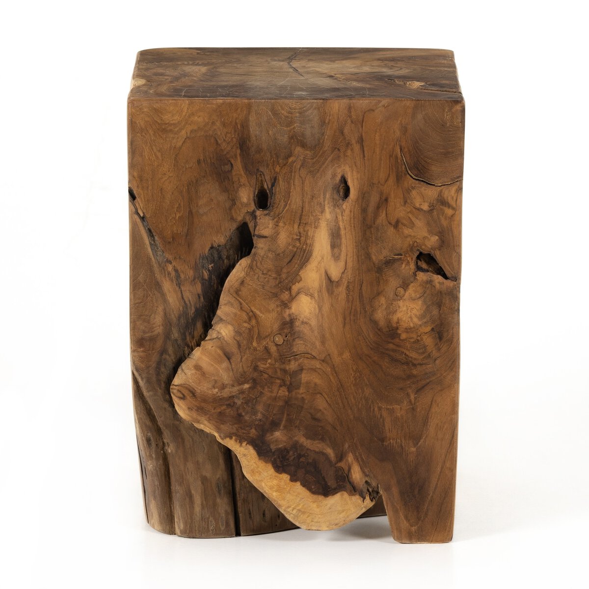 Teak Square Stool