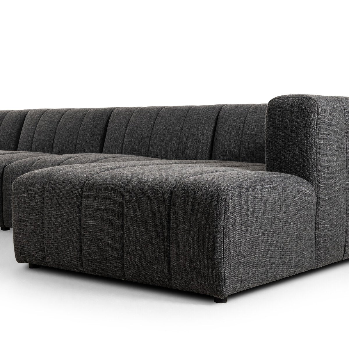 Langham Channeled 5 Pc Sectional W/ Raf Chaise