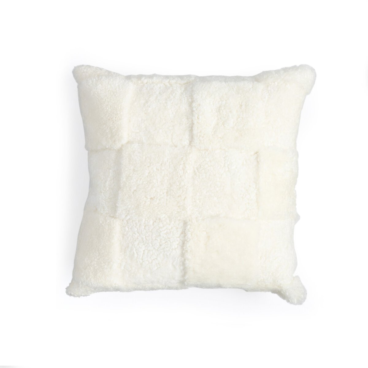 Patchwork Shearling Pillow