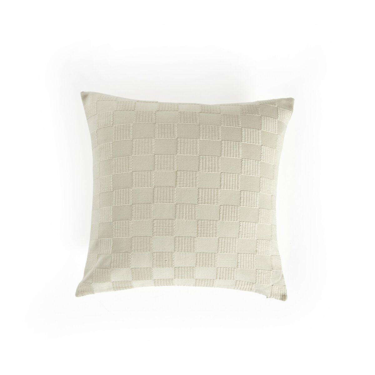 Handwoven Checked Pillow