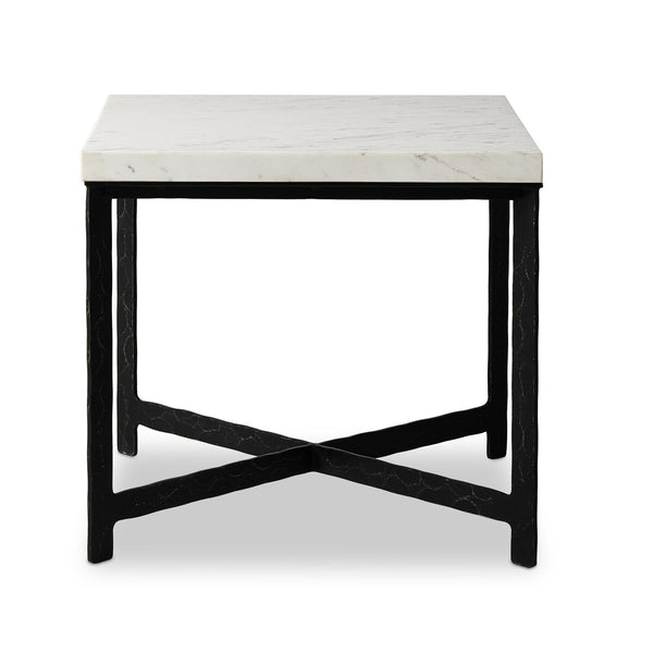 Hammered Iron End Table