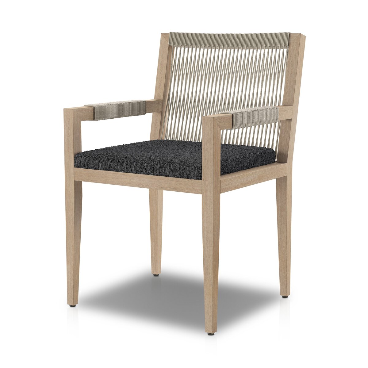 Sherwood Outdoor Dining Armchair, Washed Brown