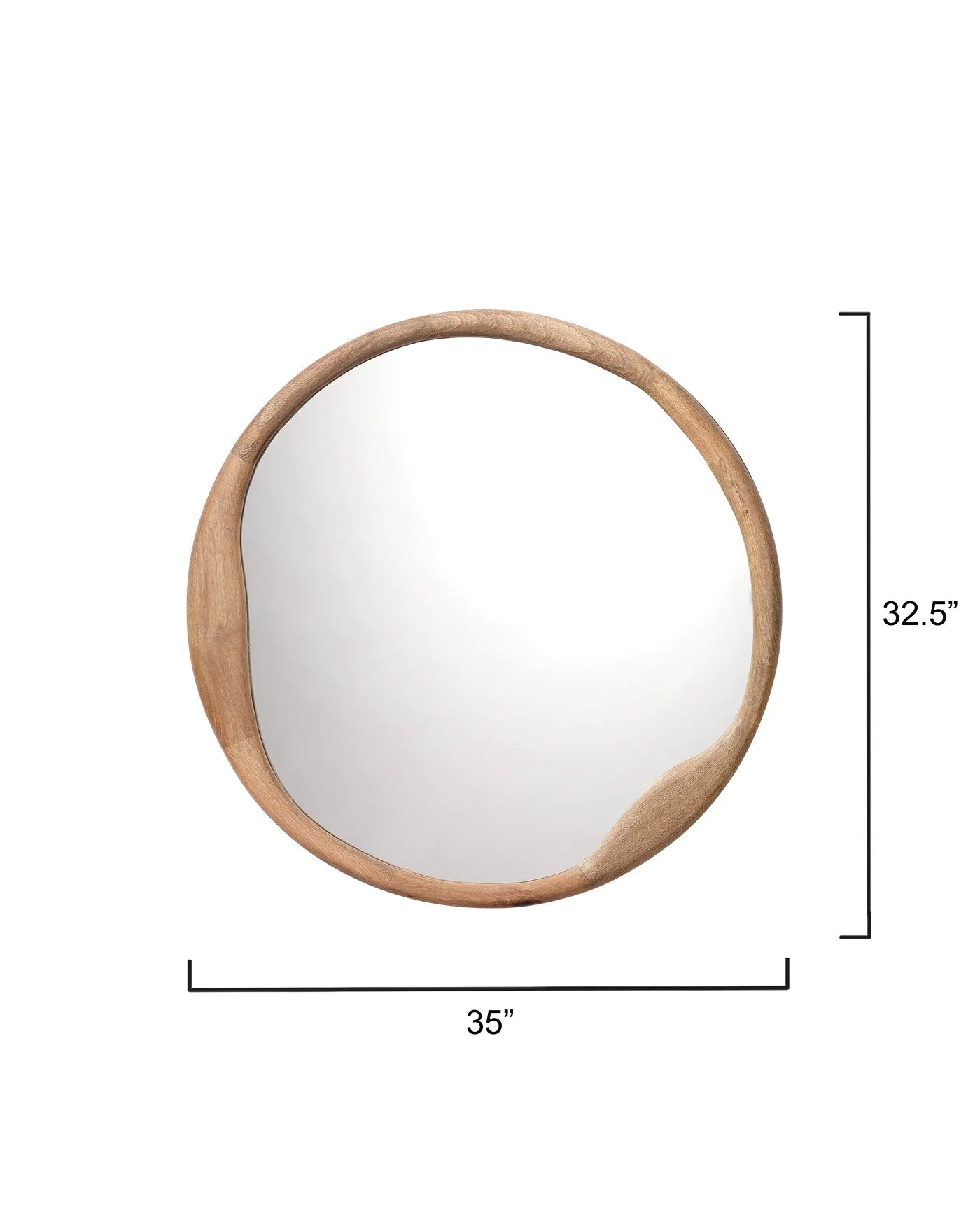 Organic Round Mirror