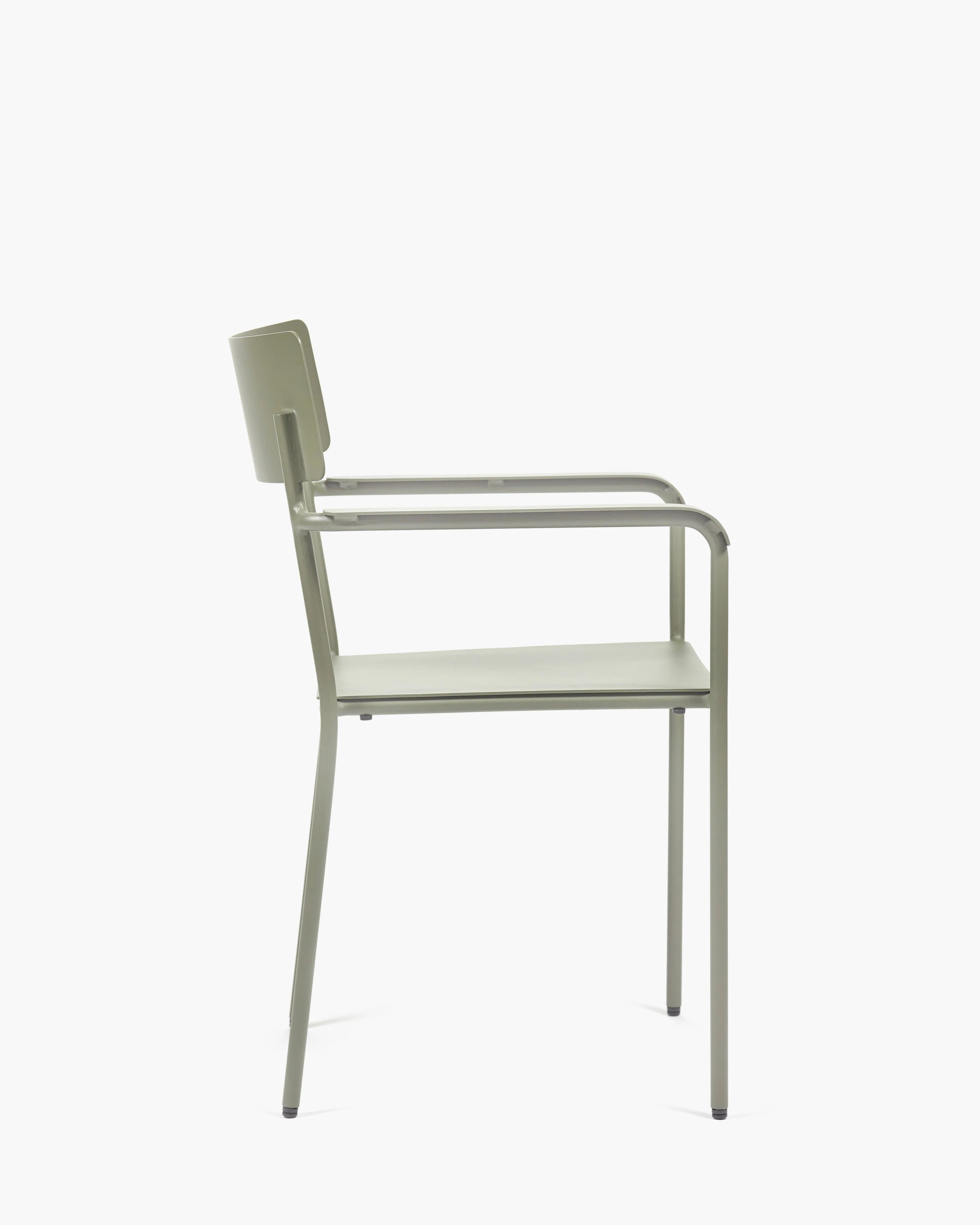 August Aluminum Armchair