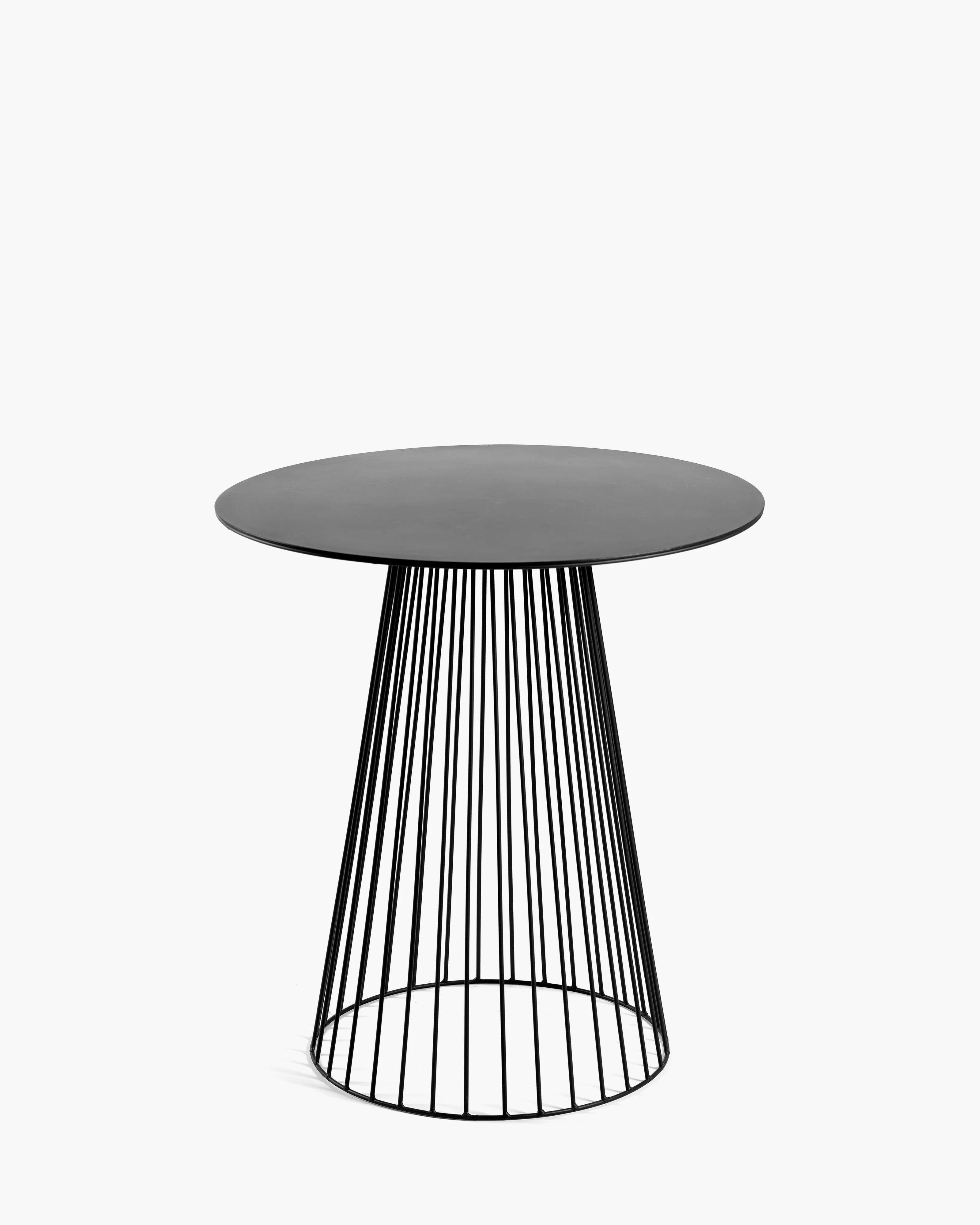 Sculptures Round Metal Bistro Table