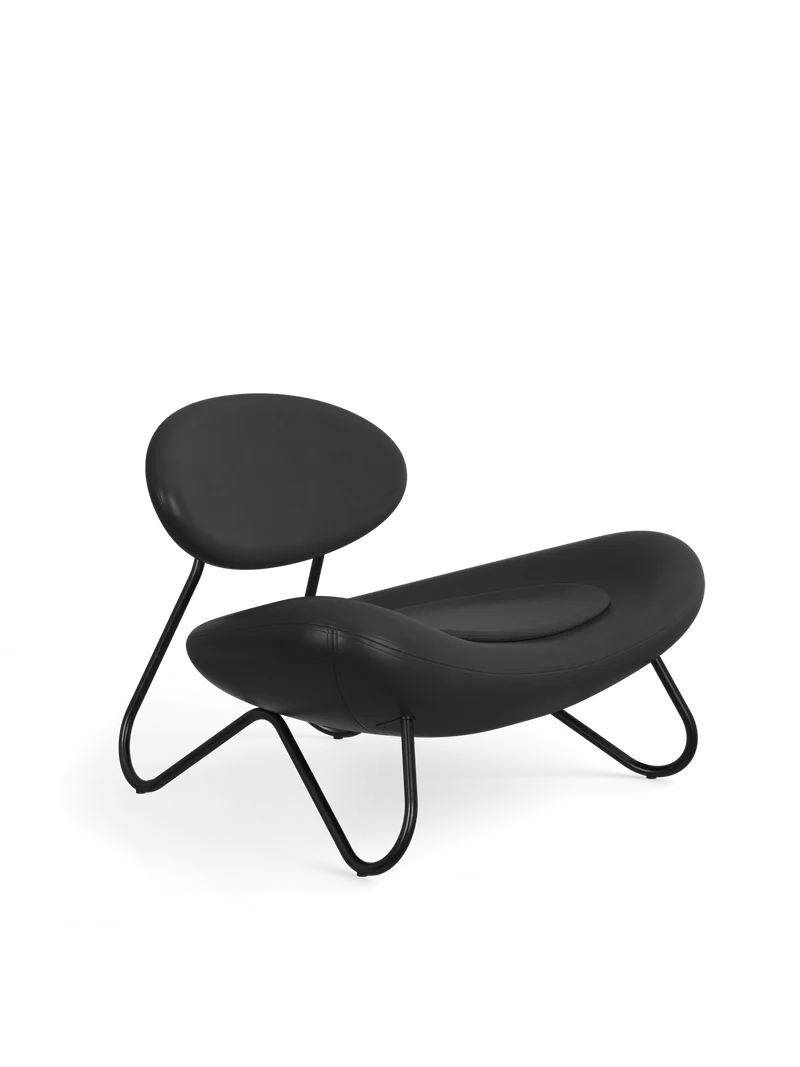 Meadow Lounge Chair - Black Leather