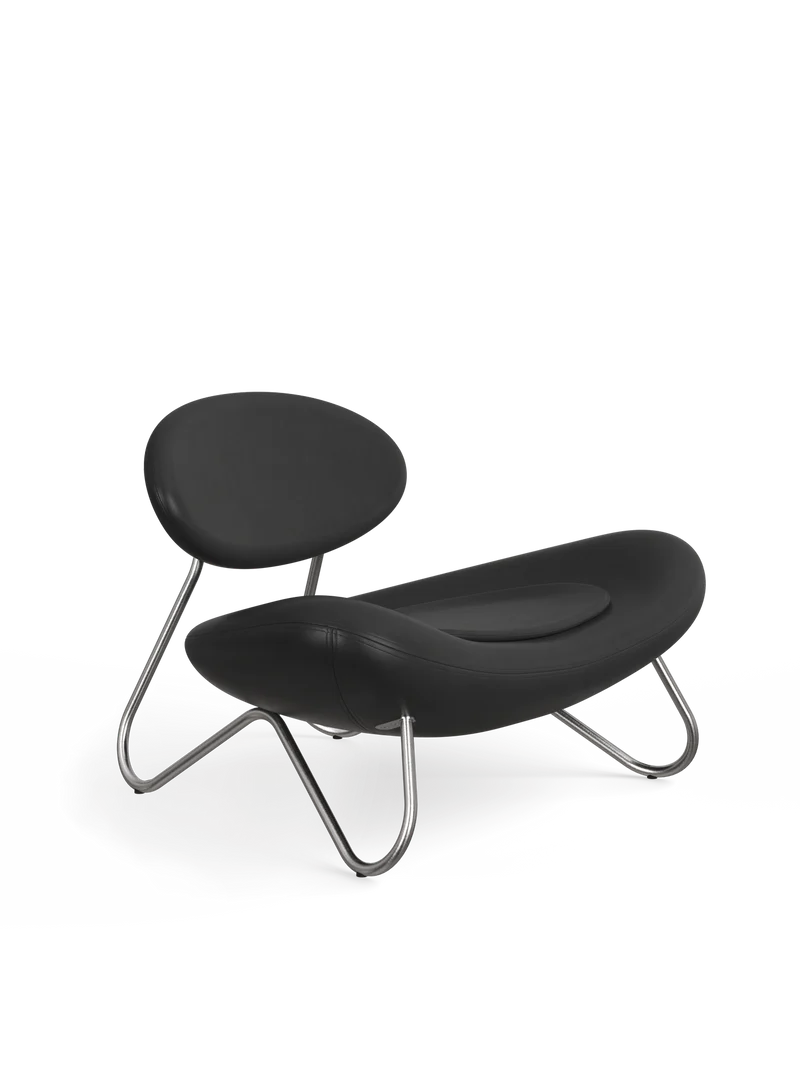 Meadow Lounge Chair - Black Leather