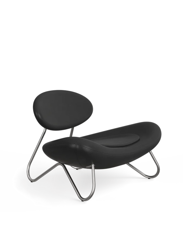 Meadow Lounge Chair - Black Leather