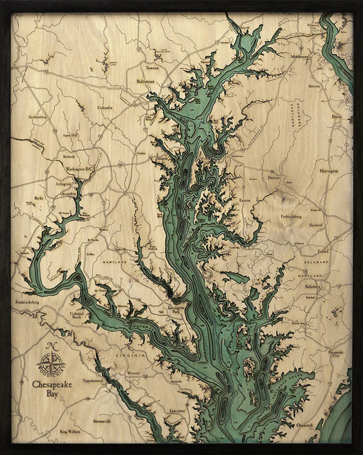 Chesapeake Bay Wood Chart