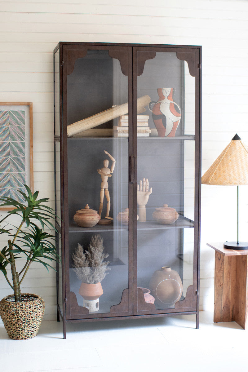 Metal and Glass Cabinet