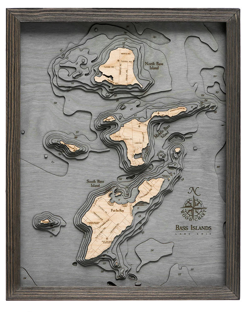 Bass Islands Wood Chart