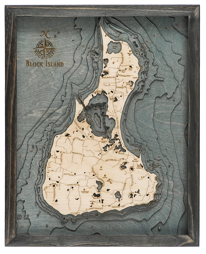 Block Island Wood Chart