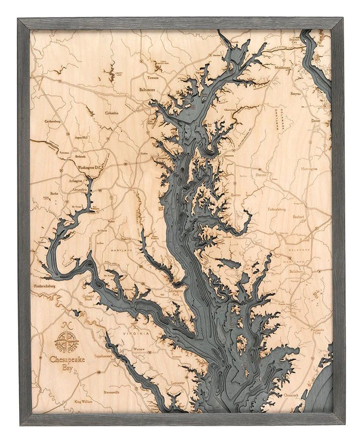 Chesapeake Bay Wood Chart