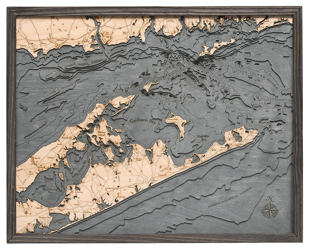 East Long Island Sound Wood Chart