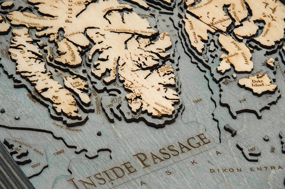 Inside Passage Wood Chart