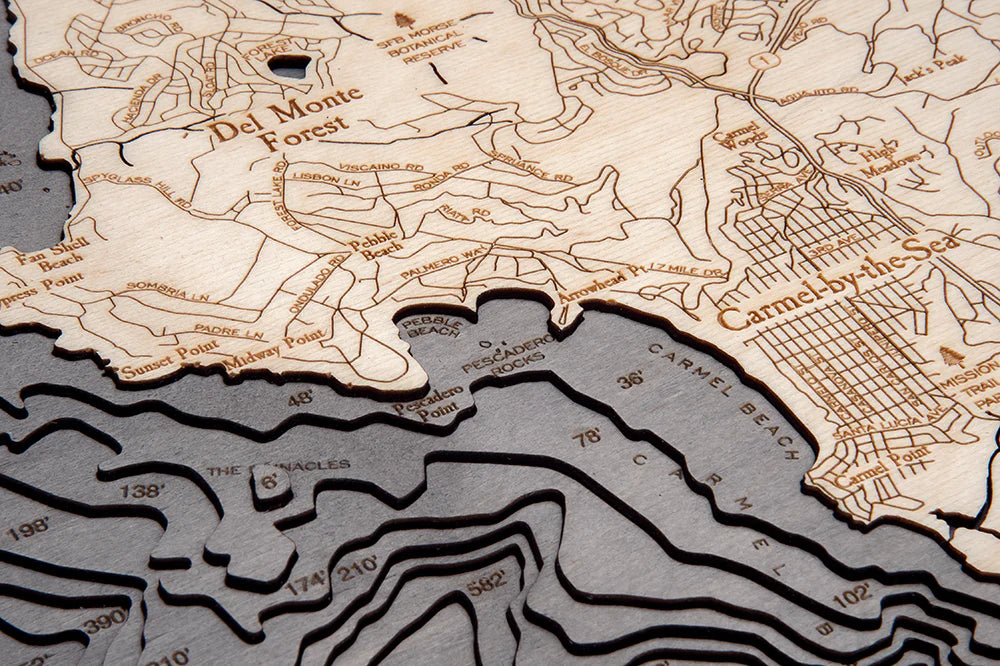 Carmel and Monterey Wood Chart