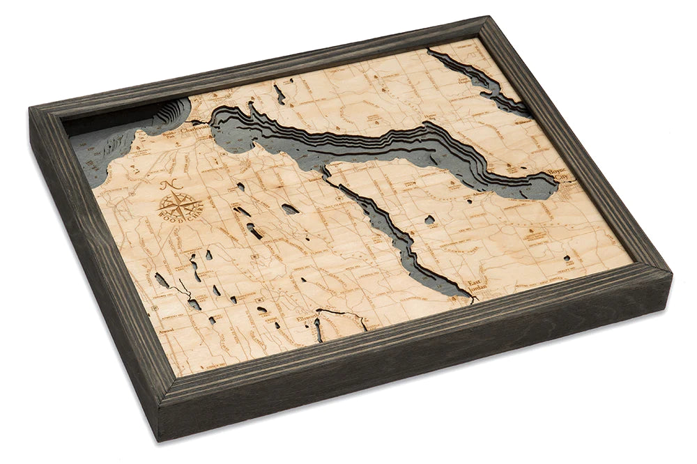 Lake Charlevoix Wood Chart