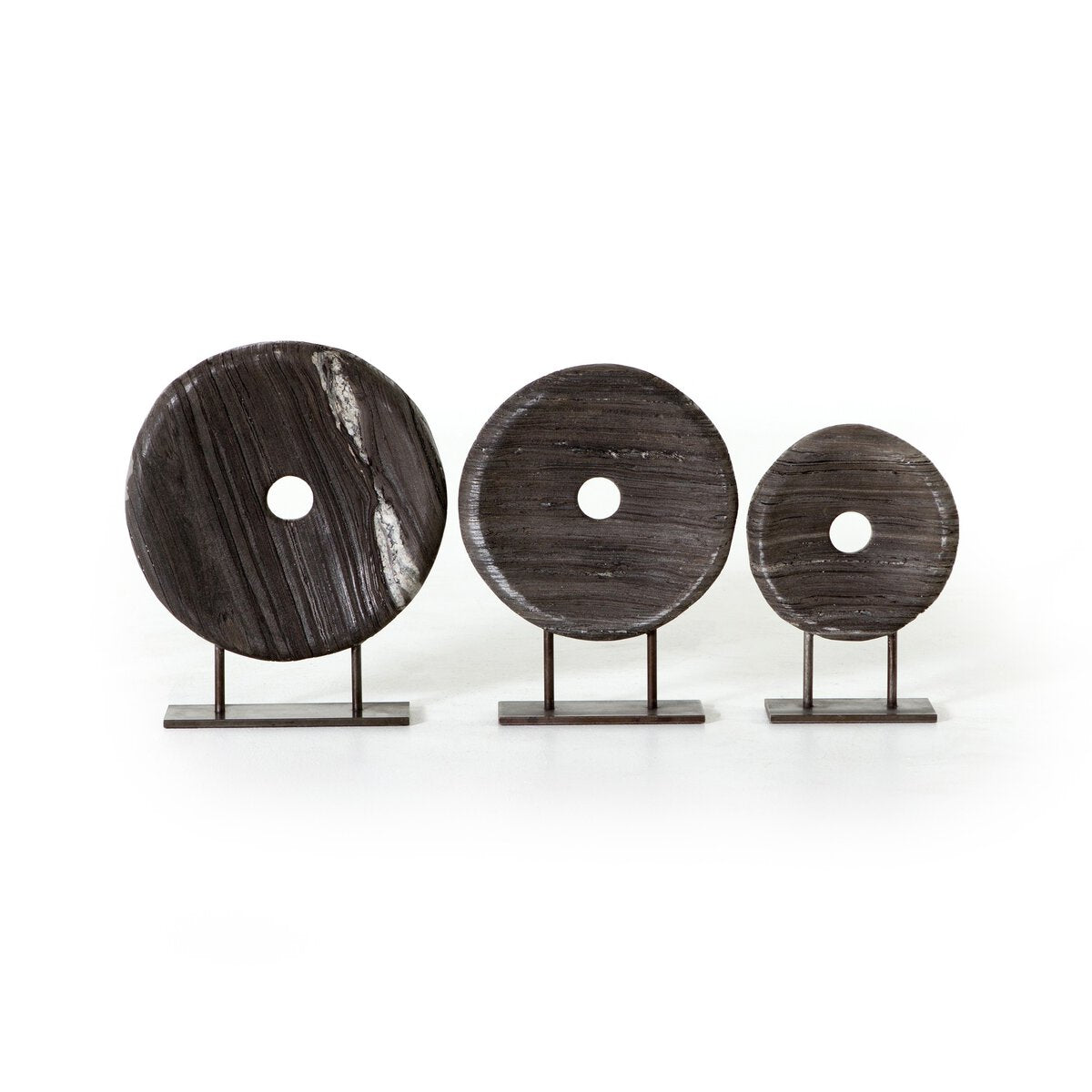 Linden Round Sculptures - Set Of 3