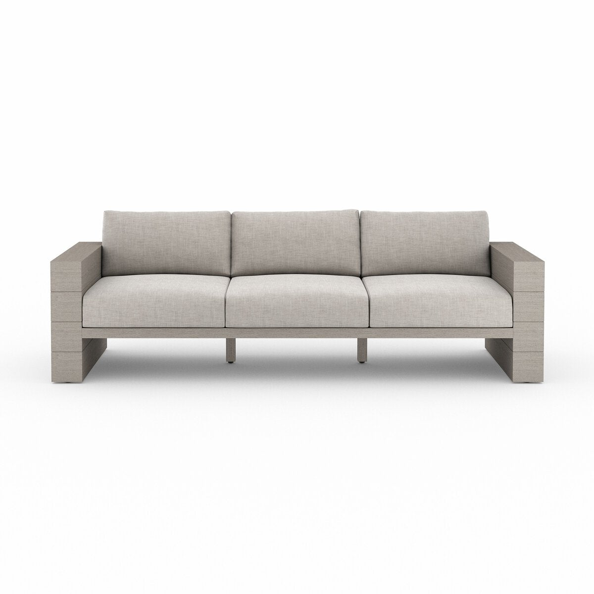 Leroy Outdoor Sofa, Weathered Grey