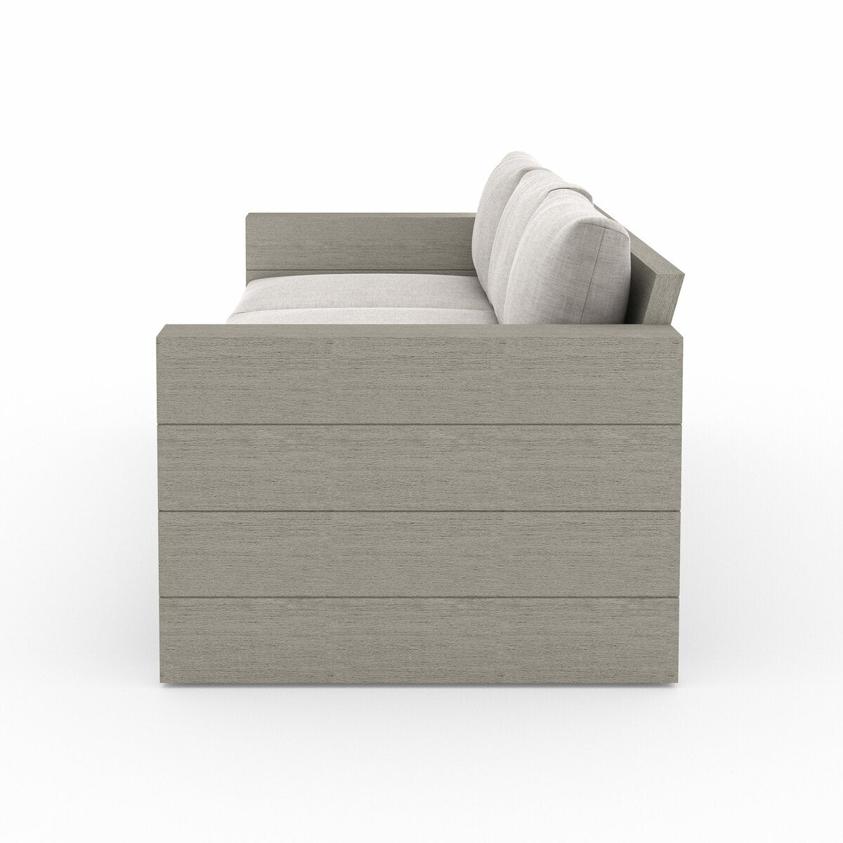 Leroy Outdoor Sofa, Weathered Grey