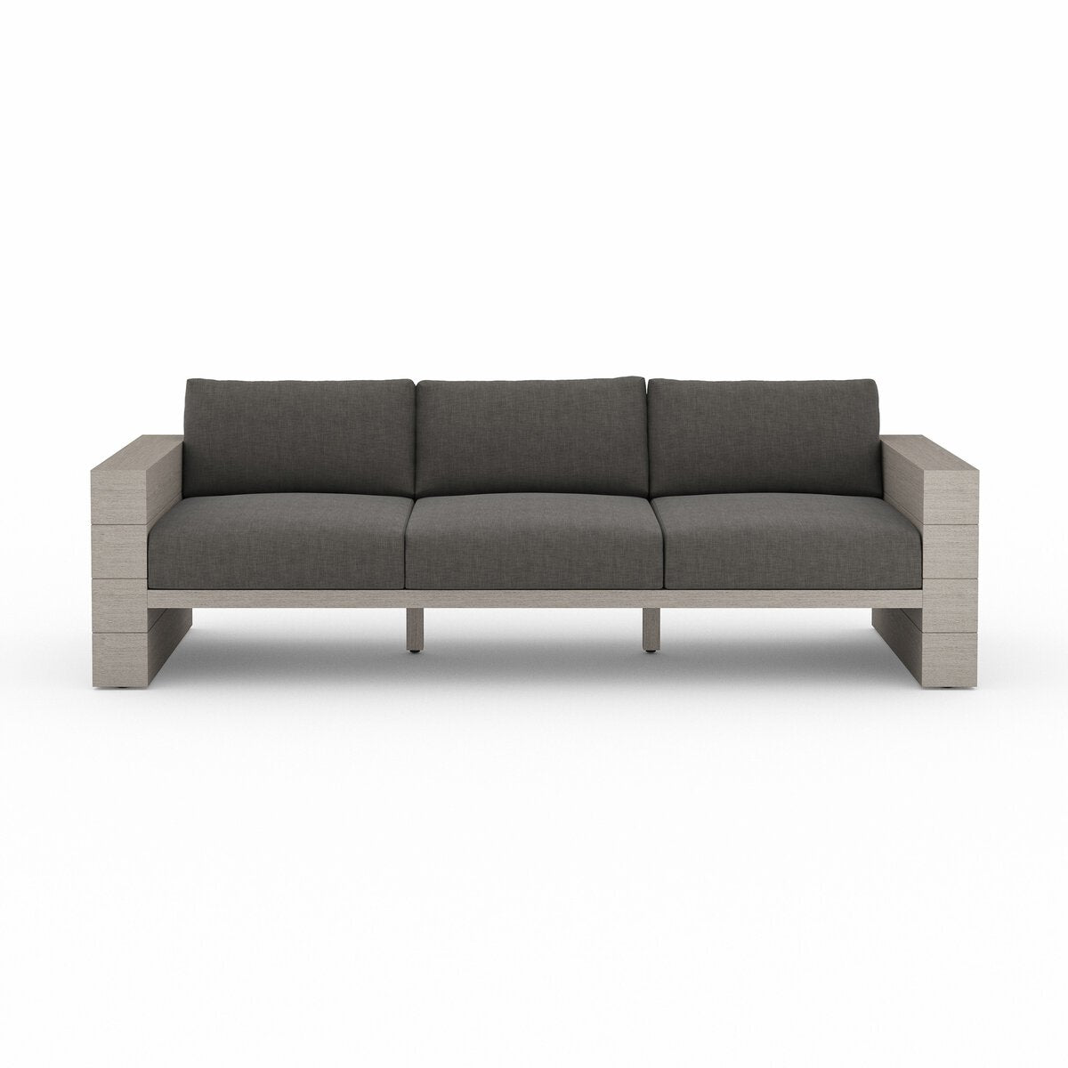 Leroy Outdoor Sofa, Weathered Grey