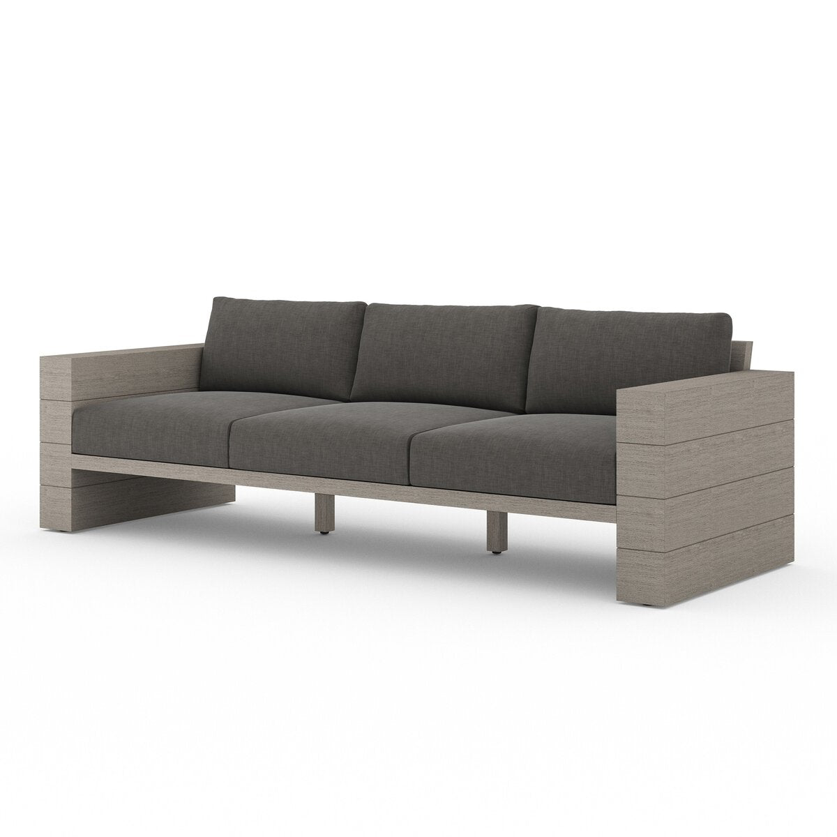 Leroy Outdoor Sofa, Weathered Grey