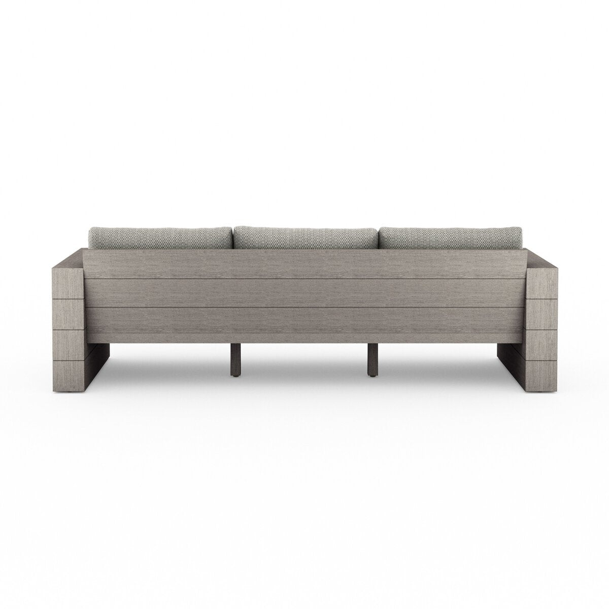 Leroy Outdoor Sofa, Weathered Grey