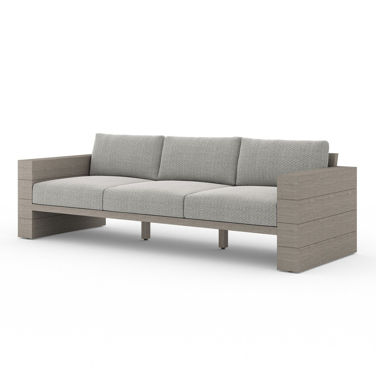 Leroy Outdoor Sofa, Weathered Grey