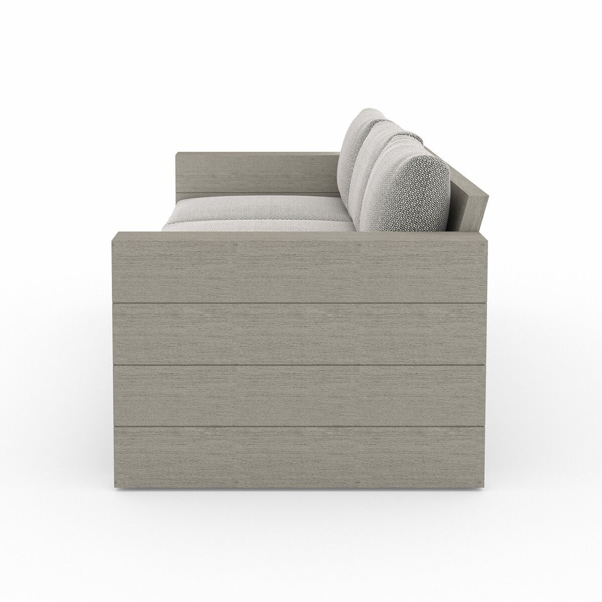 Leroy Outdoor Sofa, Weathered Grey