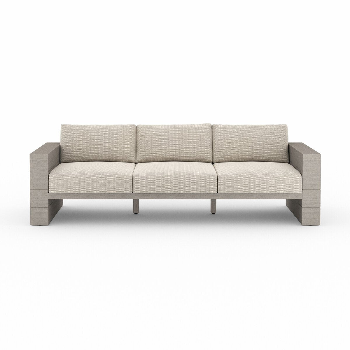 Leroy Outdoor Sofa, Weathered Grey