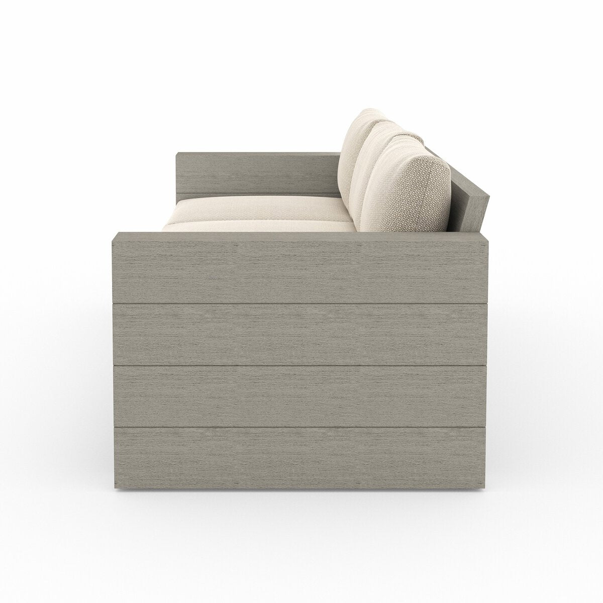 Leroy Outdoor Sofa, Weathered Grey