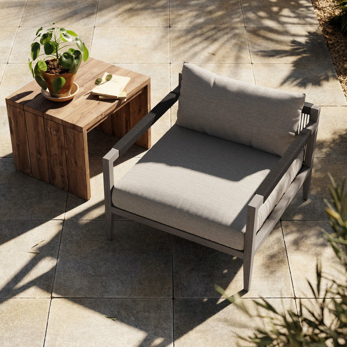 Sherwood Outdoor Chair, Weathered Grey