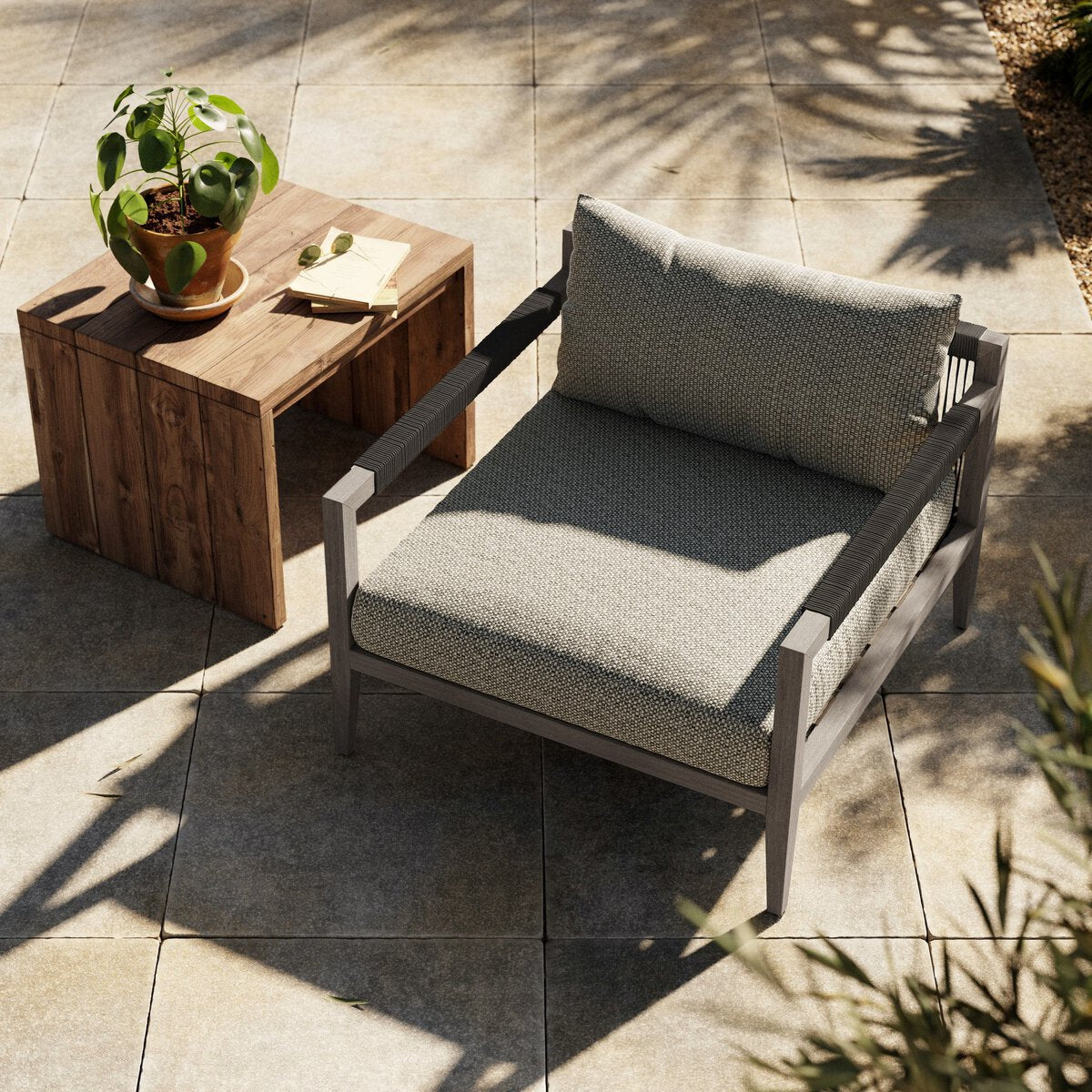 Sherwood Outdoor Chair, Weathered Grey