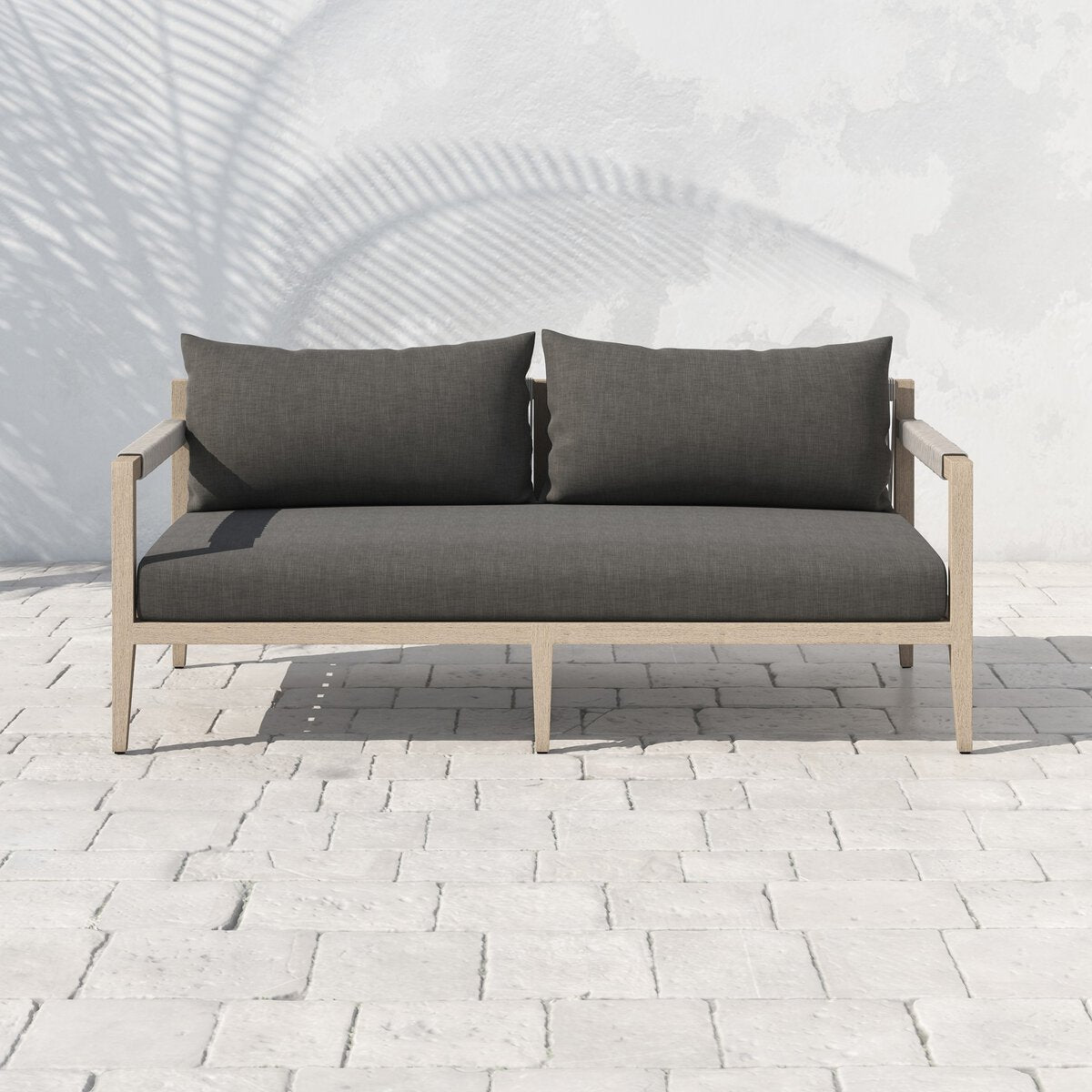 Sherwood Outdoor Sofa, Washed Brown