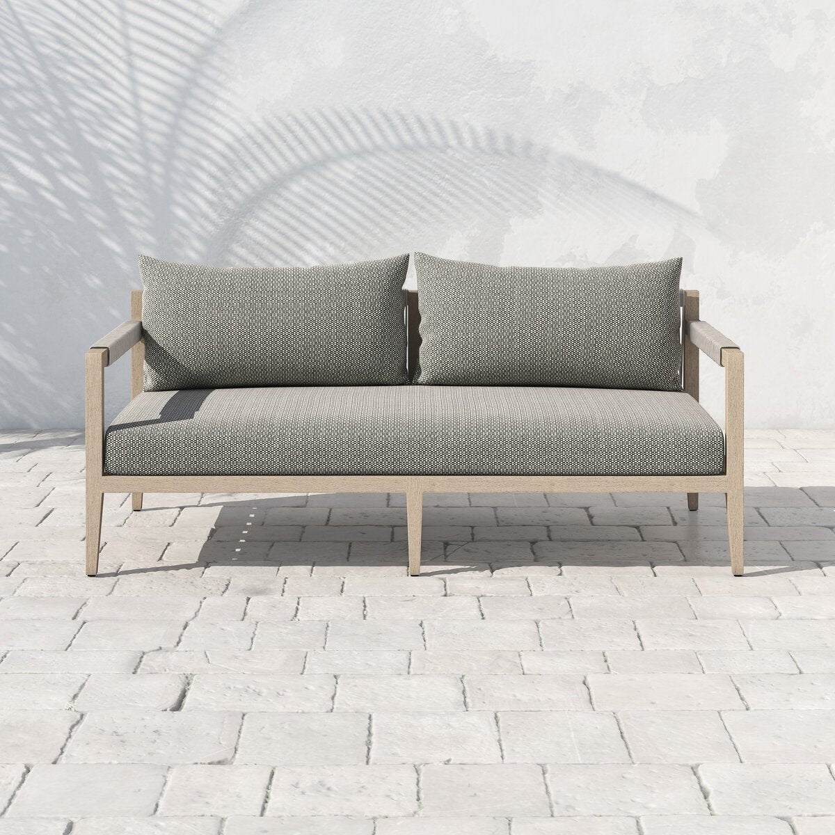 Sherwood Outdoor Sofa, Washed Brown