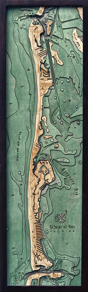 Longboat Key Wood Chart