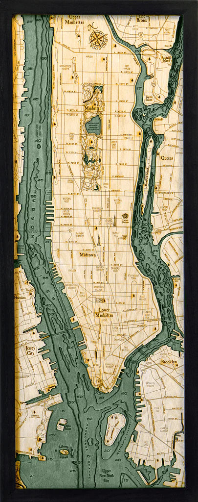 <font color="#ff0000">OPEN BOX</font><br> Manhattan Wood Chart